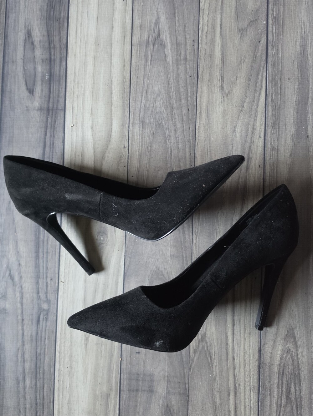 Shoe Dazzle Black Pointed-Toe Stiletto Pumps